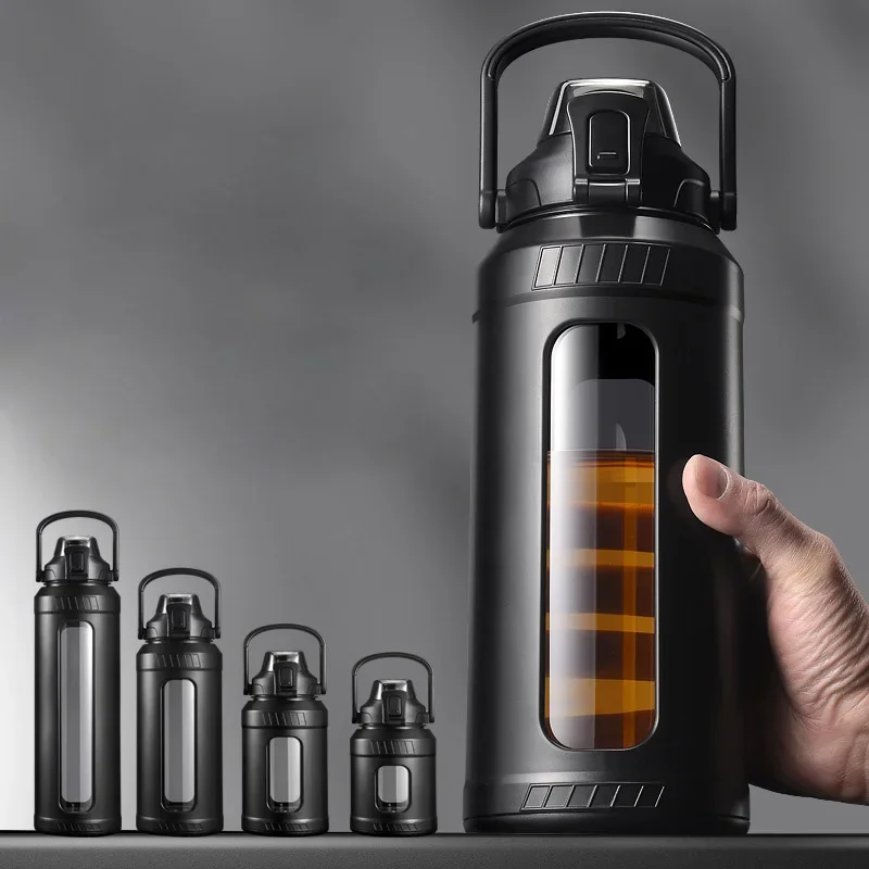 Sports Equipment 5 Years Old - Large Capacity 2L Water Bottle Glass
