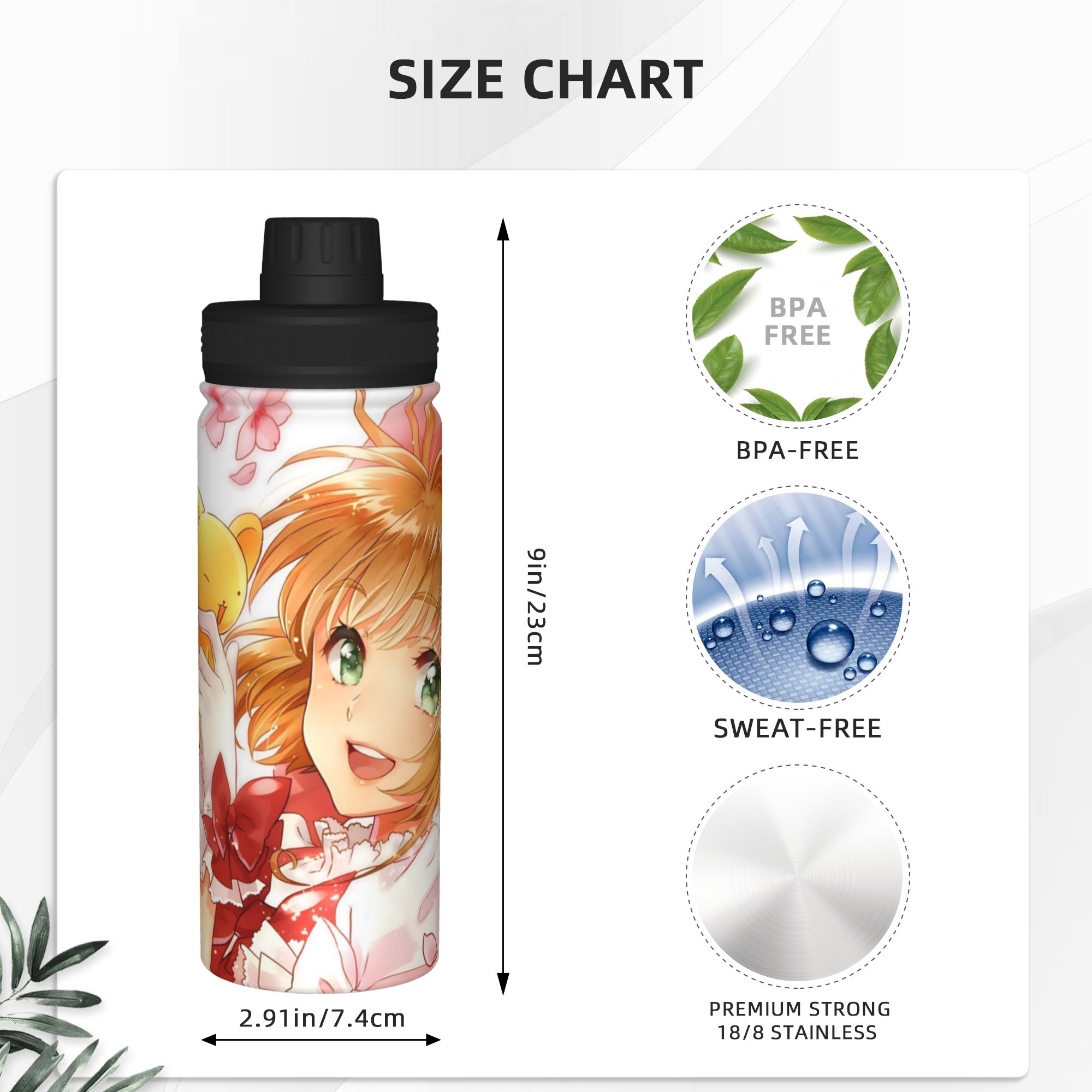 Cardcaptor Sakura Anime 18OZ S - Sports Water Bottle Insulated ulasan dan harga