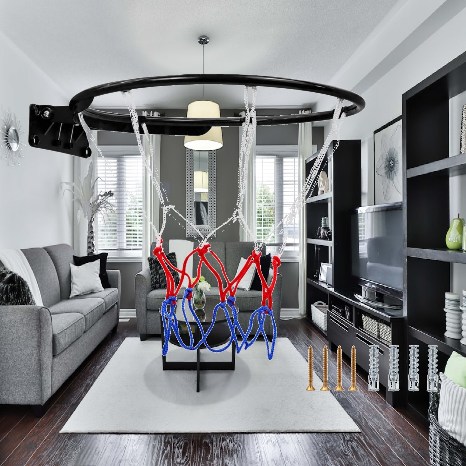 Wall-Mounted Basketball Hoop C - Basketball Hoop ulasan dan harga