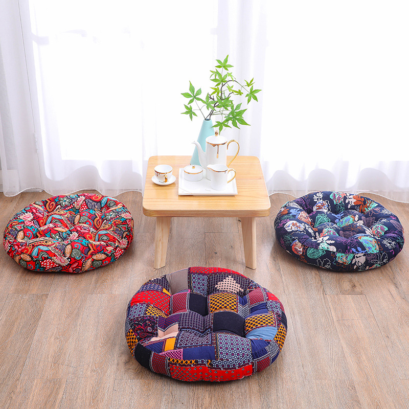 Round Floor Cushion Pillow Thi - Yoga Mat ulasan dan harga