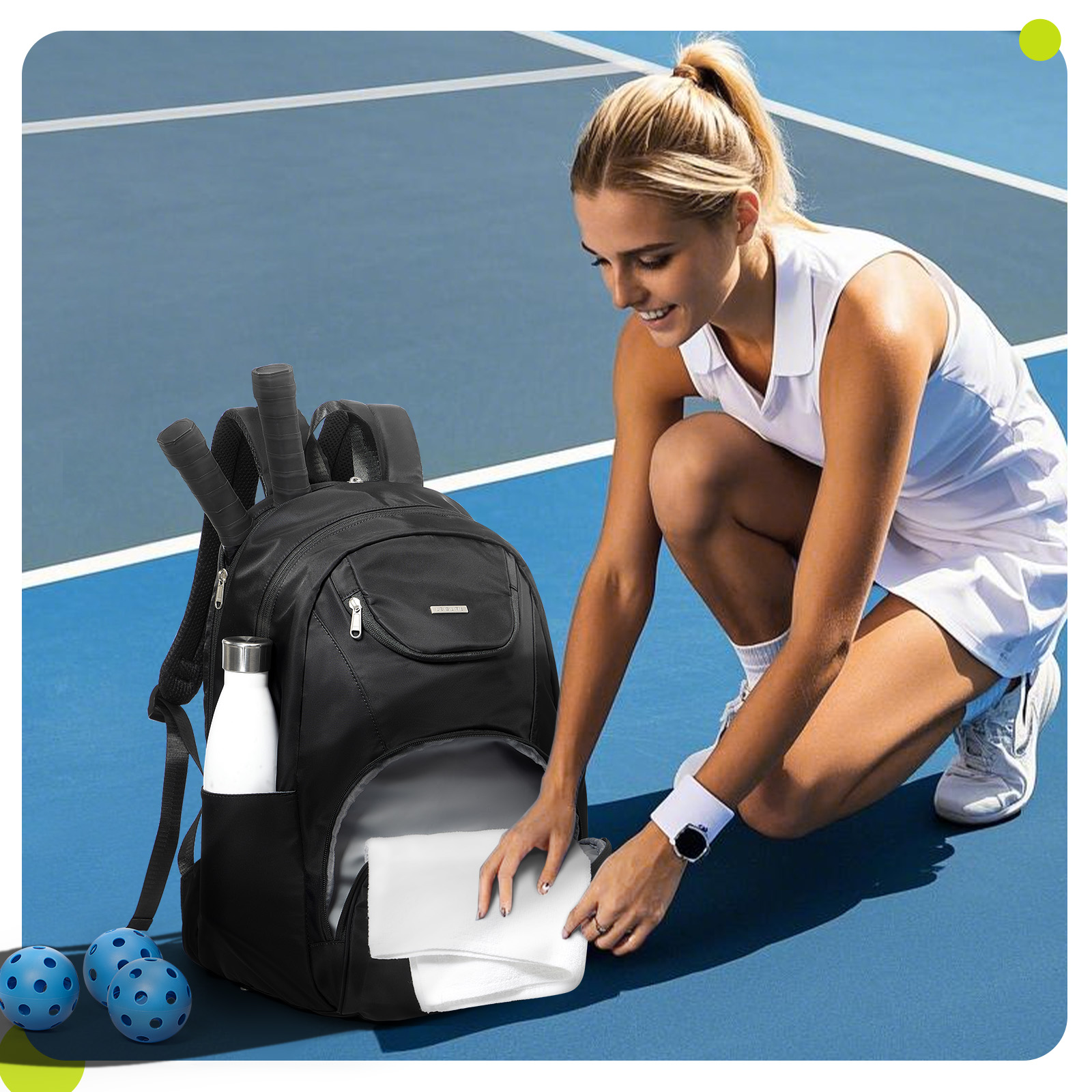 Tennis Bag Tennis Backpack 2 R - Tennis Racket ulasan dan harga