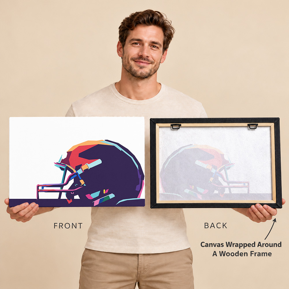 American Football Helmet Galle - Sports Equipment Poster ulasan dan harga
