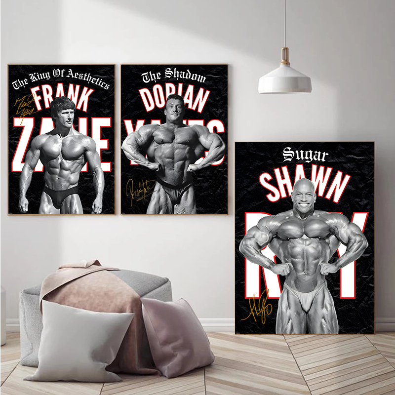 Famous Bodybuilding Fitness At - Sports Equipment Poster ulasan dan harga