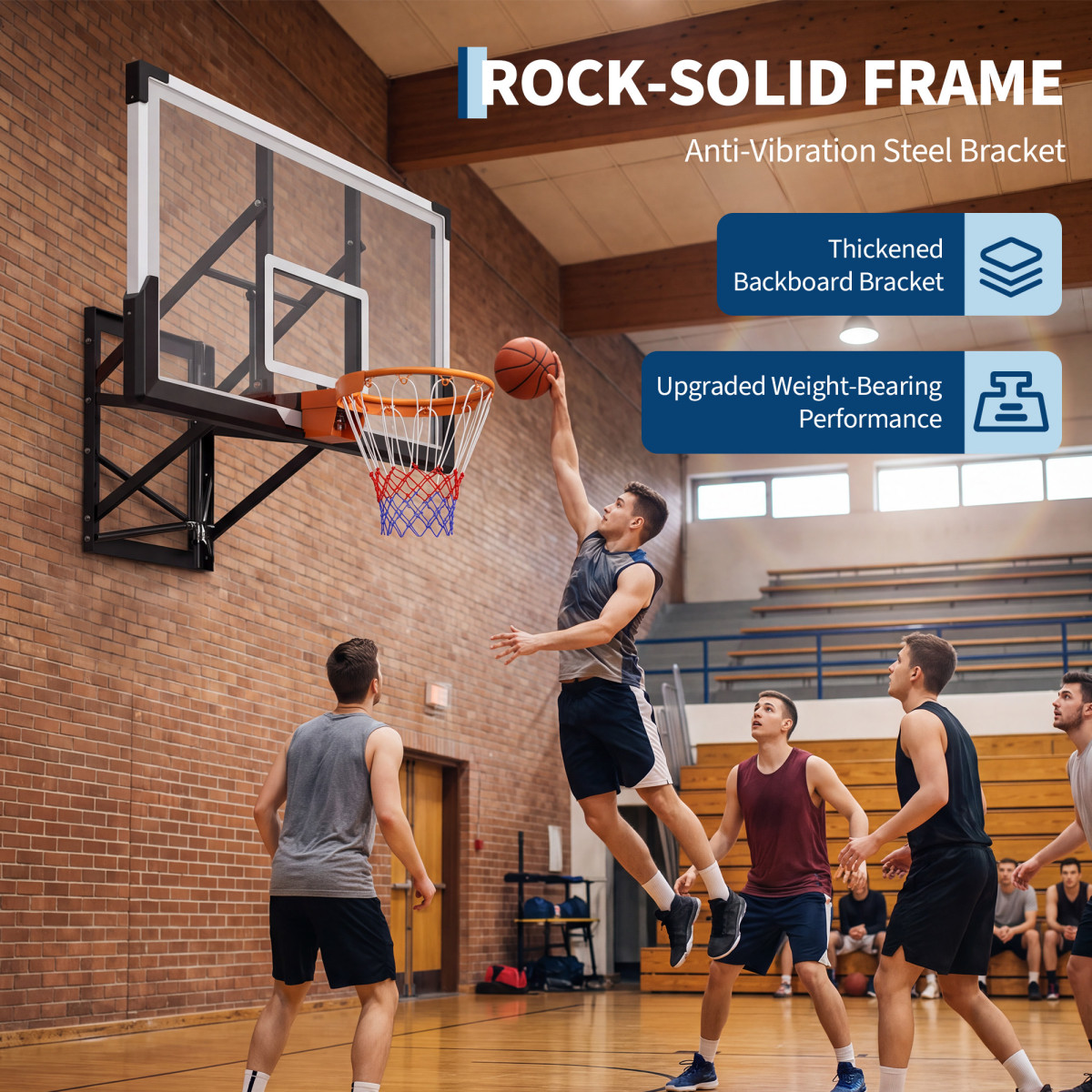 Adjustable Wall-Mounted Basket - Basketball Hoop ulasan dan harga